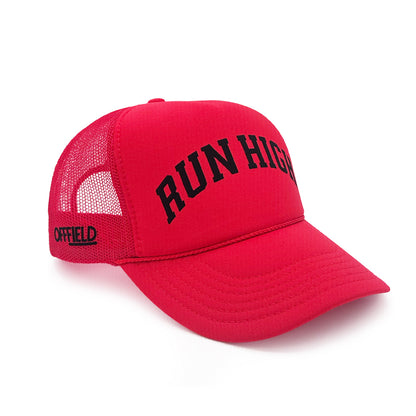 Run High | Red Trucker Hat